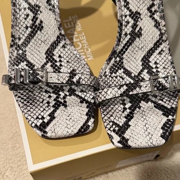 Michael Kors Monochrome Snake Print Heels